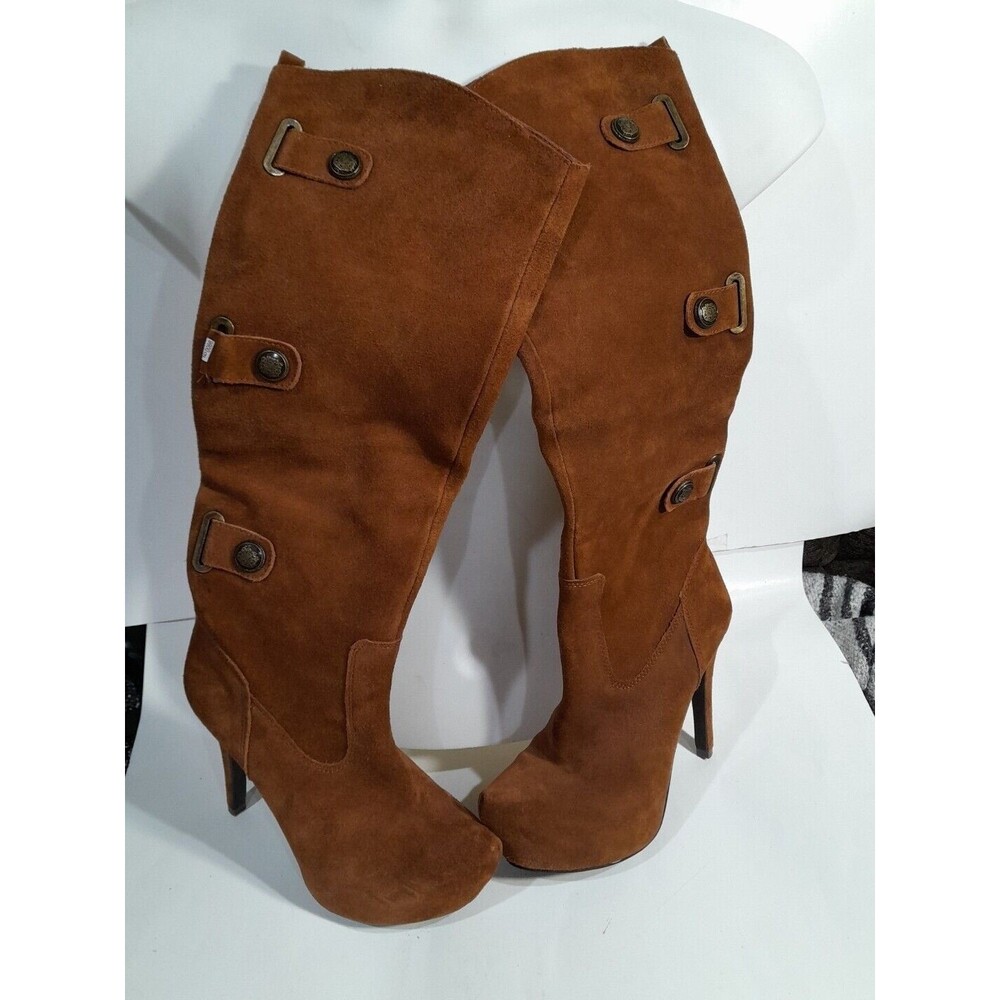 Bakers Knee High Suede Boots, Brown, Heels. 6m